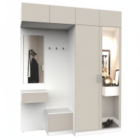 Набор мебели для прихожей "Марсель-257" МР 01-257 В2490 Ш2000 Г580 (ЛДСП Кашемир) Набор мебели для прихожей "Марсель-257" МР 01-257 В2490 Ш2000 Г580 (ЛДСП Кашемир)